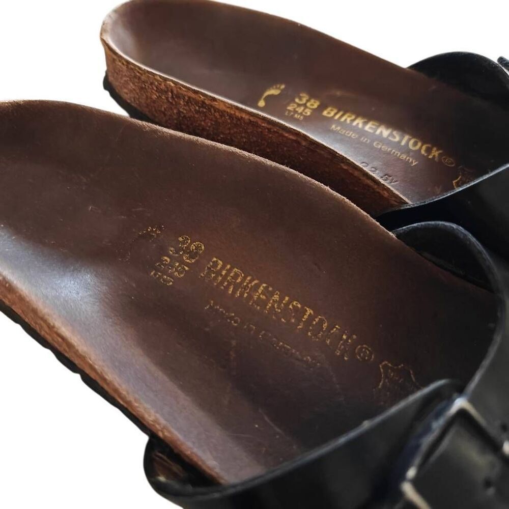 Birkenstock Patent Leather Slip On Sandals - Picture 12 of 12